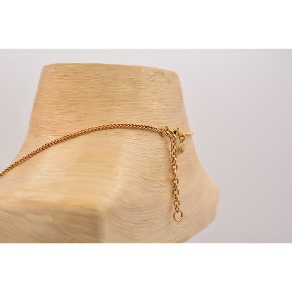 J. Crew Crystal Pendant Necklace Multi-Color Rhinestone Brushed Gold Shiny Bin3A - Picture 10 of 12